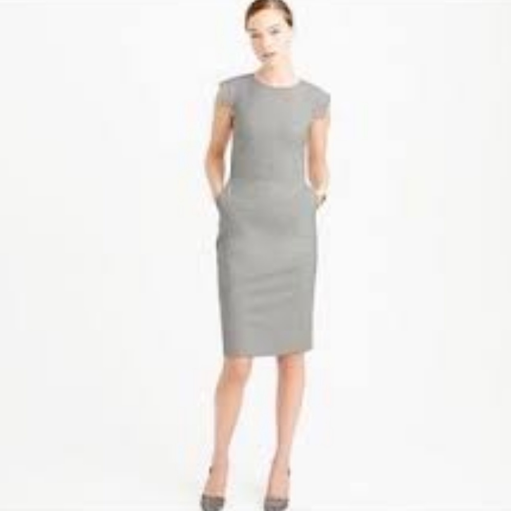J.Crew Resume Dress in Gray, Size 4